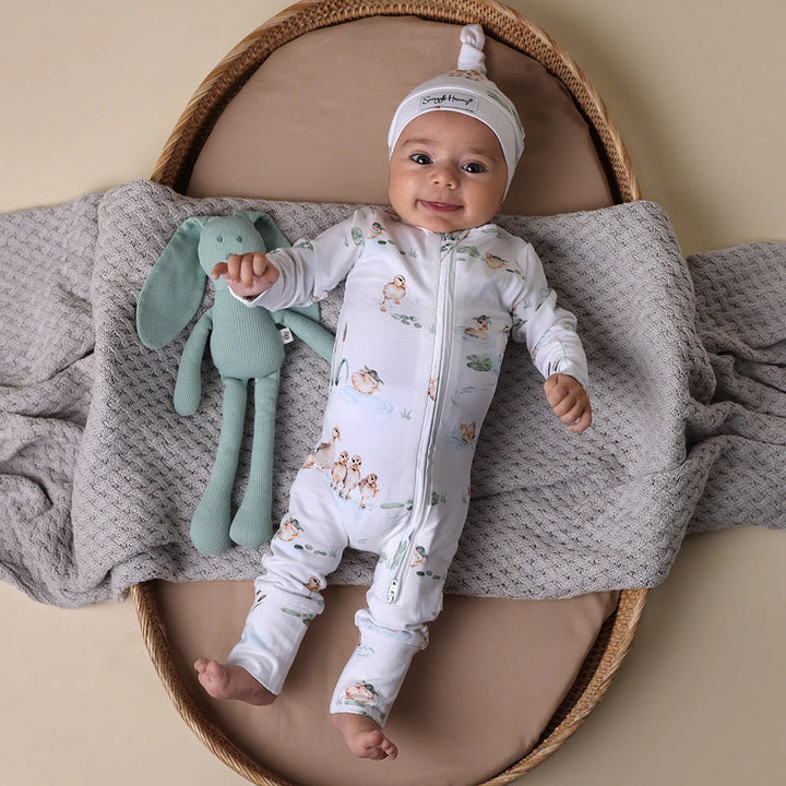 Snuggle Hunny Organic Snugglesuit - Duck Pond