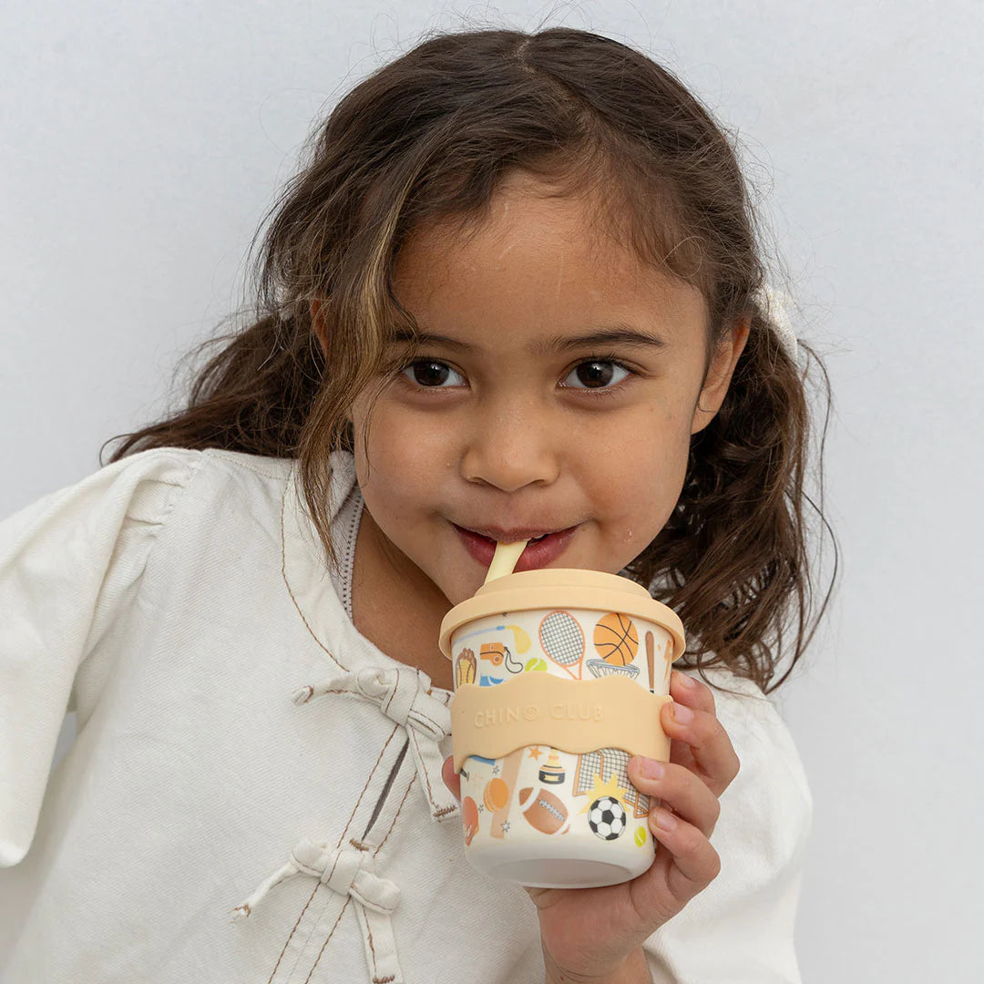 Sports Kids Keep Cup 240ml + Straw
