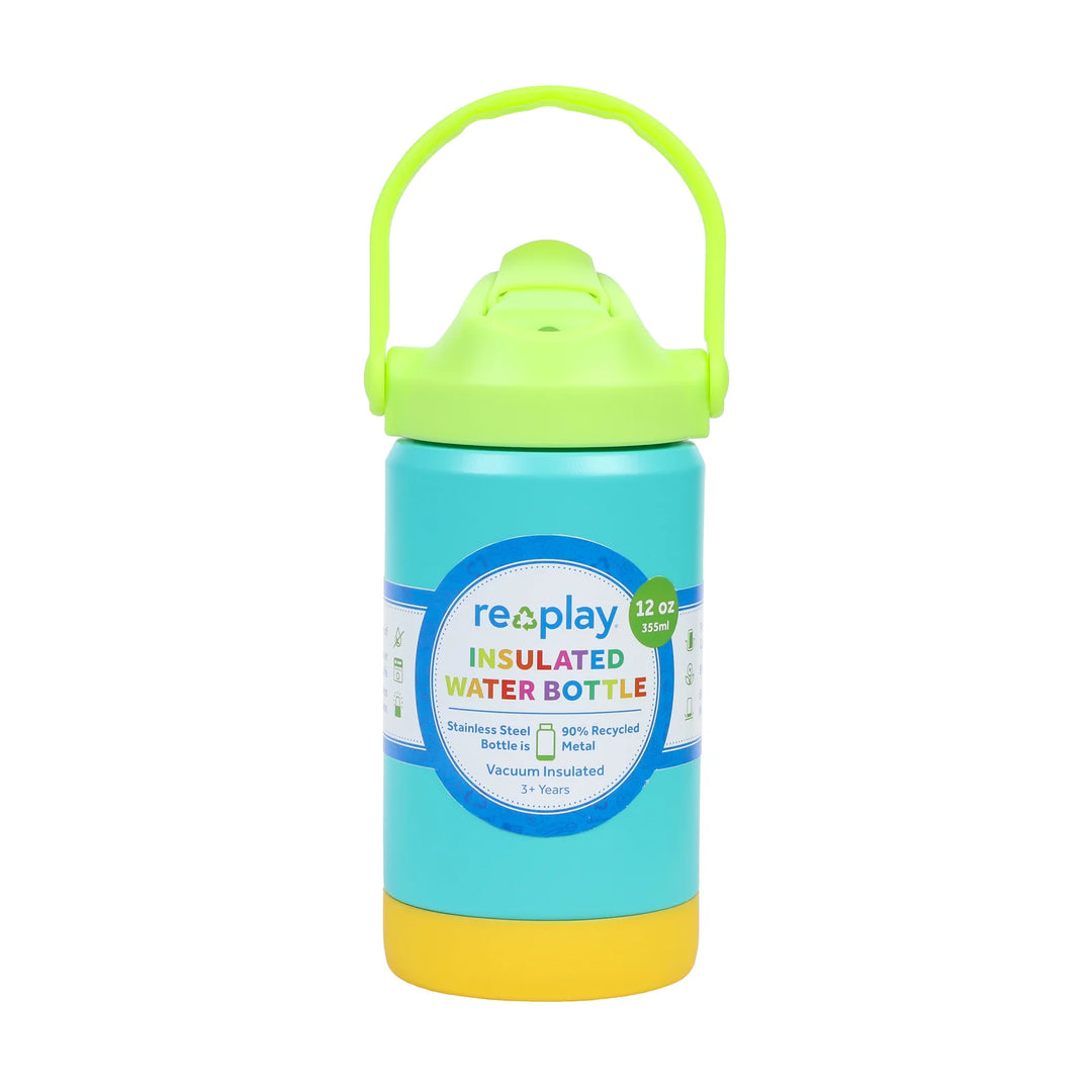 Re-Play 355ml Insulated Water Bottle -  Aqua