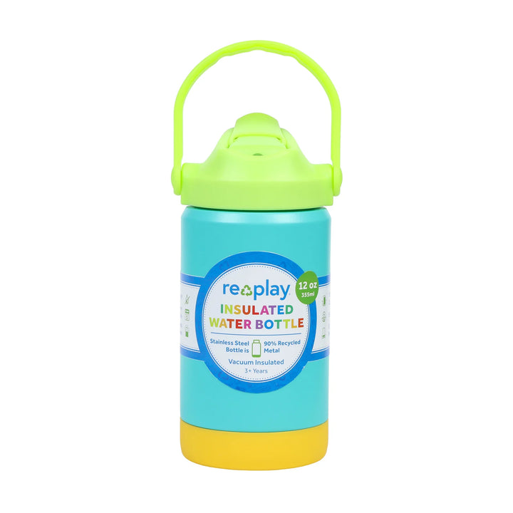 Re-Play 355ml Insulated Water Bottle -  Aqua