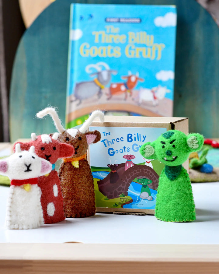 Felt Finger Puppet Set - Three Billy Goats Gruff