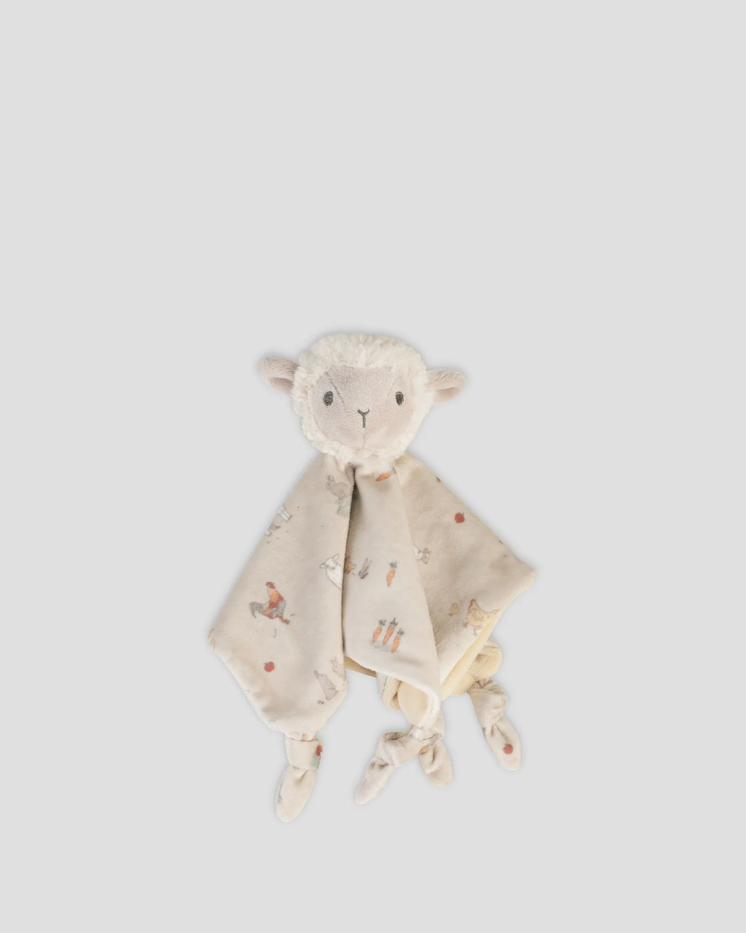 Little Linen Baby Comforter / Security Blanket - Farmyard Lamb