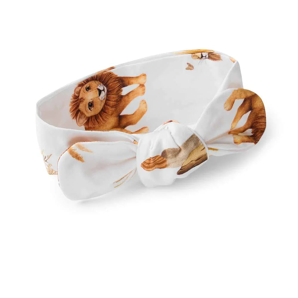 Snuggle Hunny Organic Topknot Headband - Lion