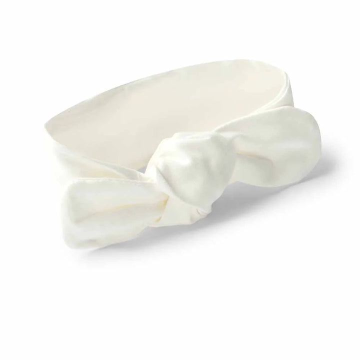 Snuggle Hunny Organic Top Knot Headband - Milk