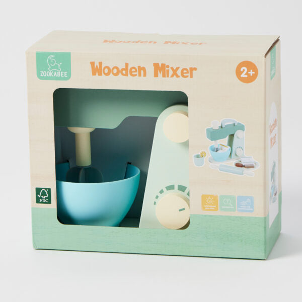 Wooden Kitchen Mixer Play Set