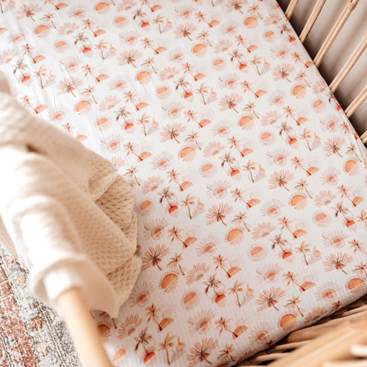 Snuggle Hunny Fitted Jersey Cotton Cot Sheet - Paradise