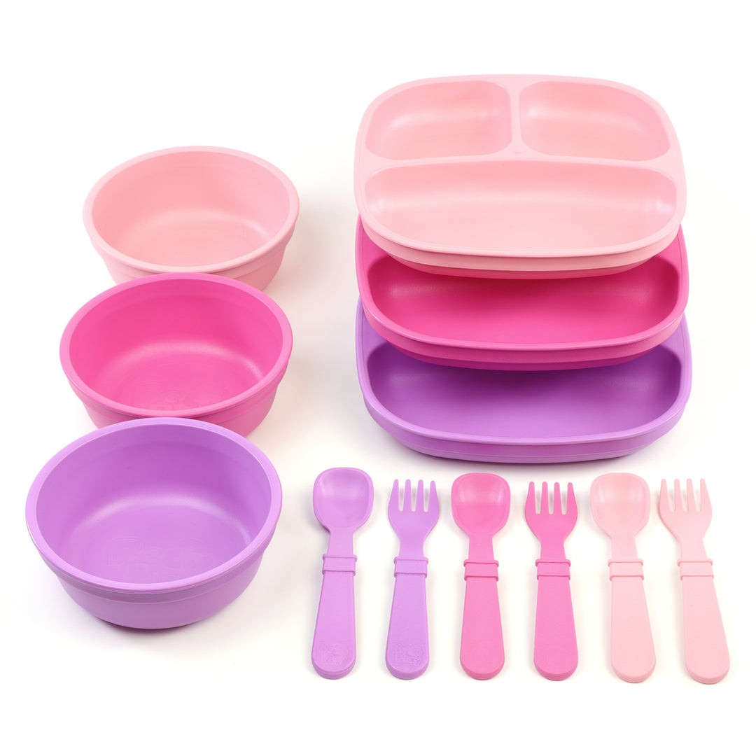 Re-Play 9 Piece Set - Pansy & Pink
