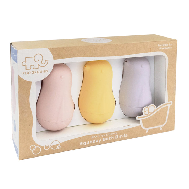 Silicone Squeezy Bath Birds 3 Pack