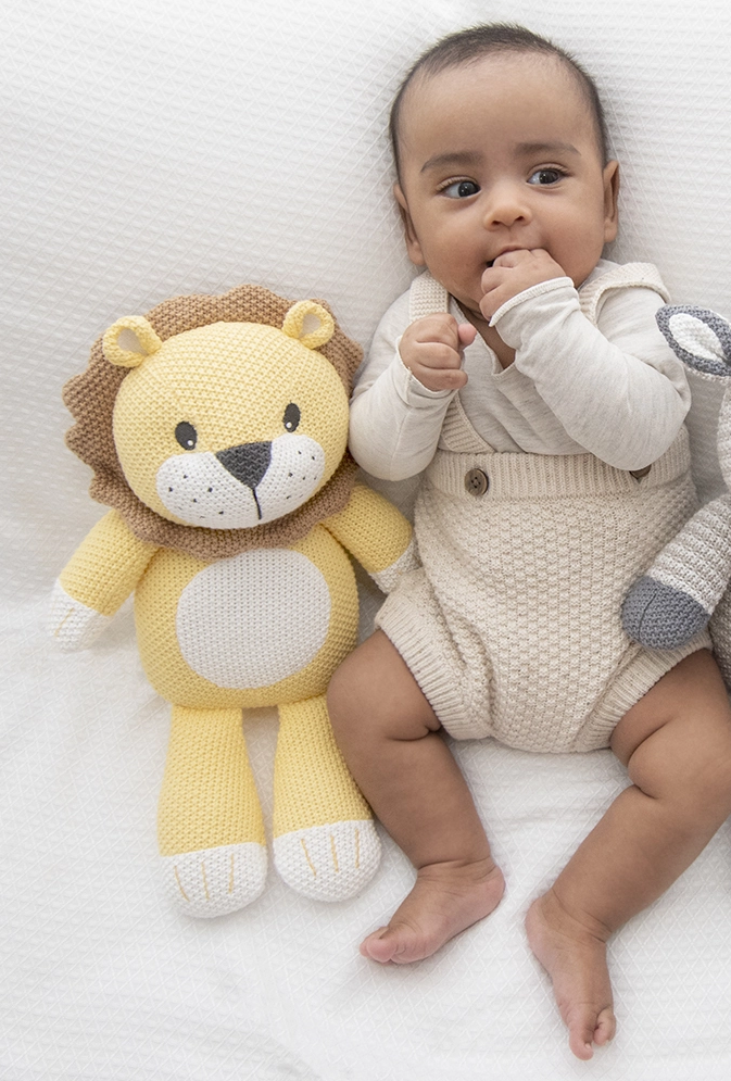 Leo the Lion Cotton Knitted Toy