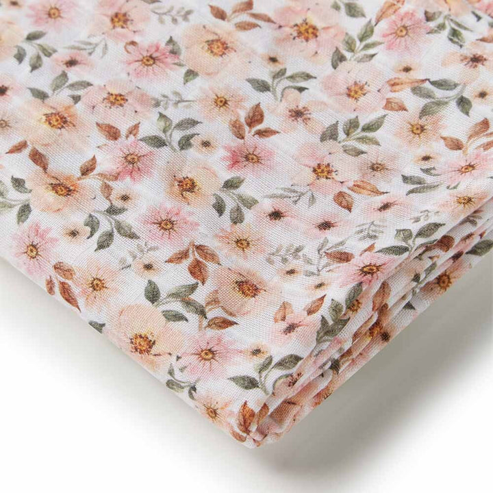 Snuggle Hunny Organic Cotton Muslin Wrap - Spring Floral