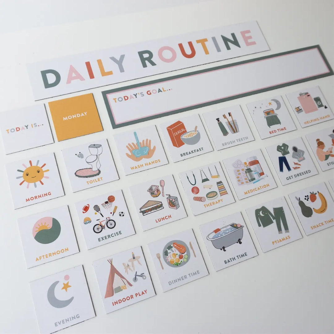 Kids Daily Routine Magnets | Visual Activity & Task Guide