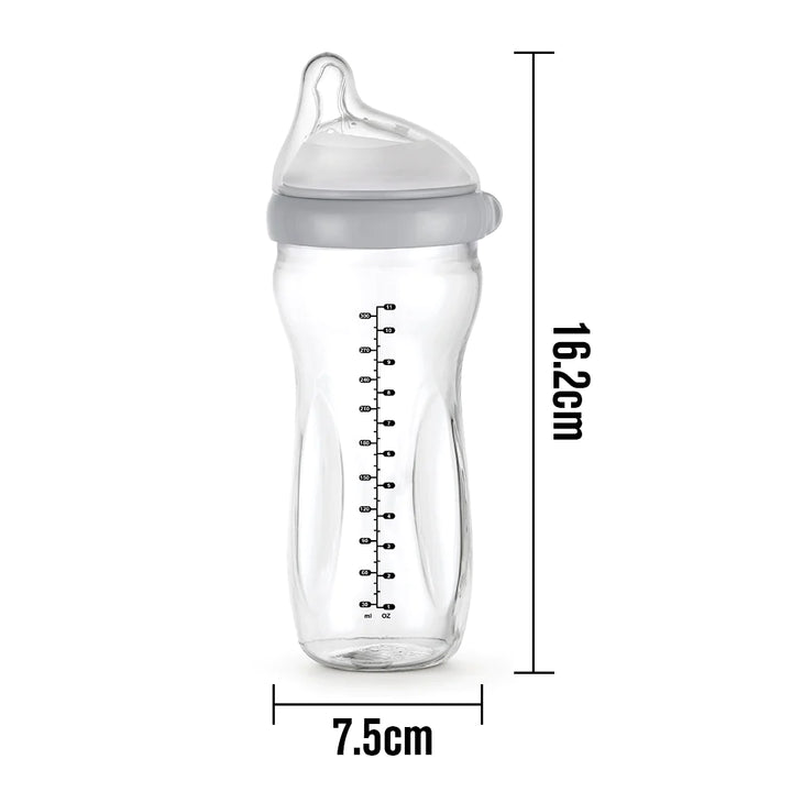 Haakaa Glass Bottle (Generation 3 300ml) - Grey
