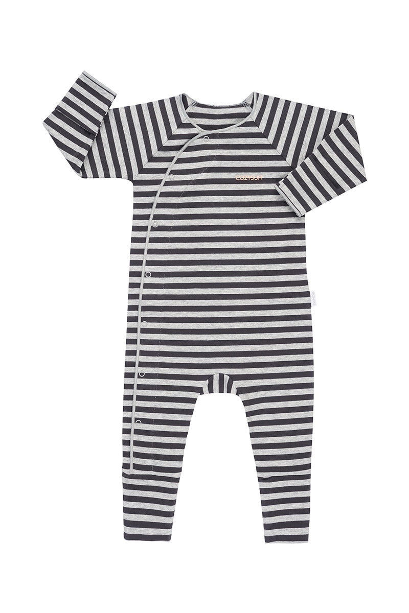 Bonds Baby Cozysuit - New Grey Marle & Solar System Stripe