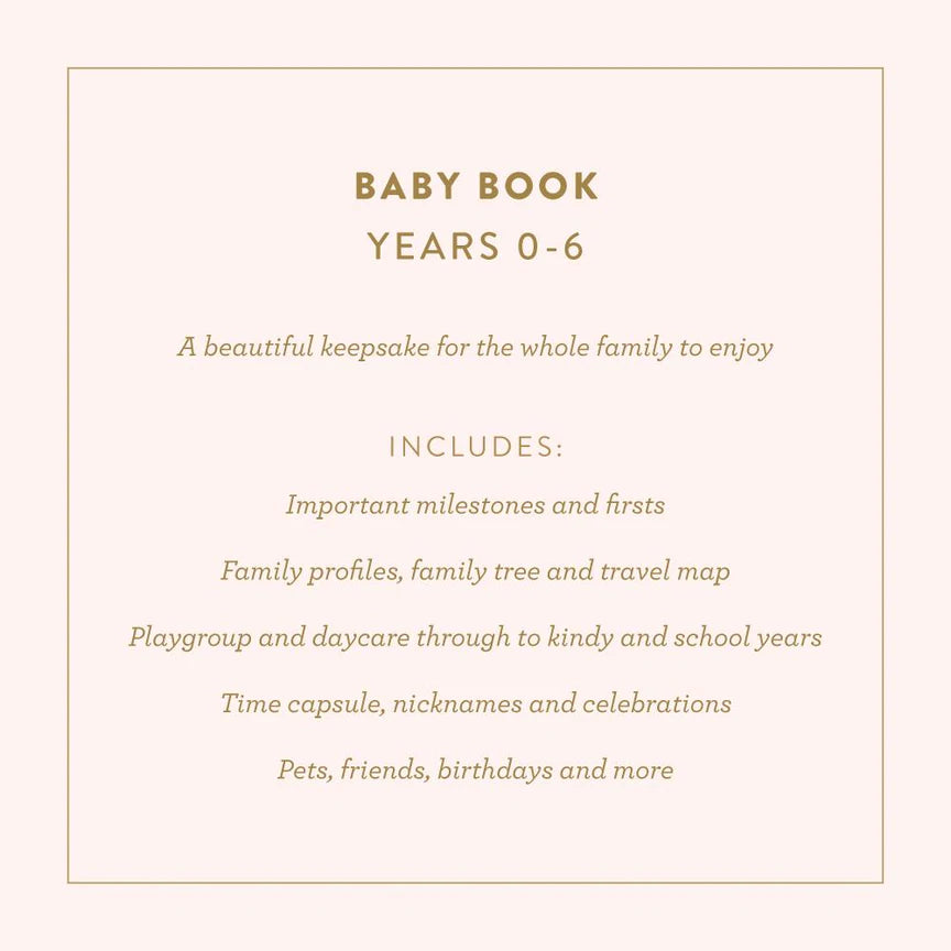 Baby Record Book - Natural