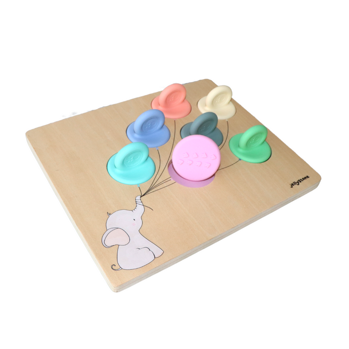 Jellystone Balloon Colour Sorter Puzzle - Rainbow Pastel