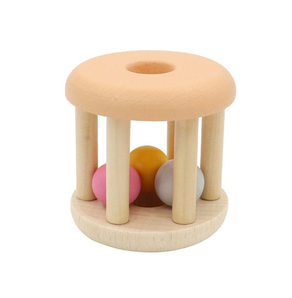 Two Tone Wooden Shaker Rattle