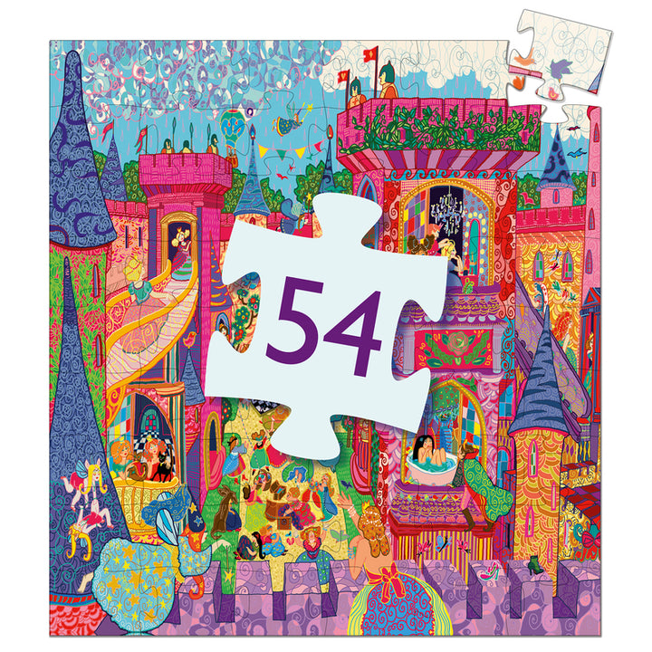 Djeco Fairy Castle 54pc Silhouette Puzzle