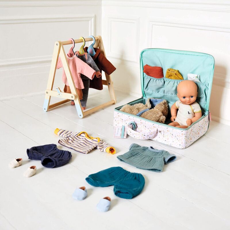 Doll's Clothing Rack with Hangers