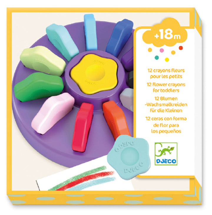 Toddler Flower Crayon Set 12 Pack