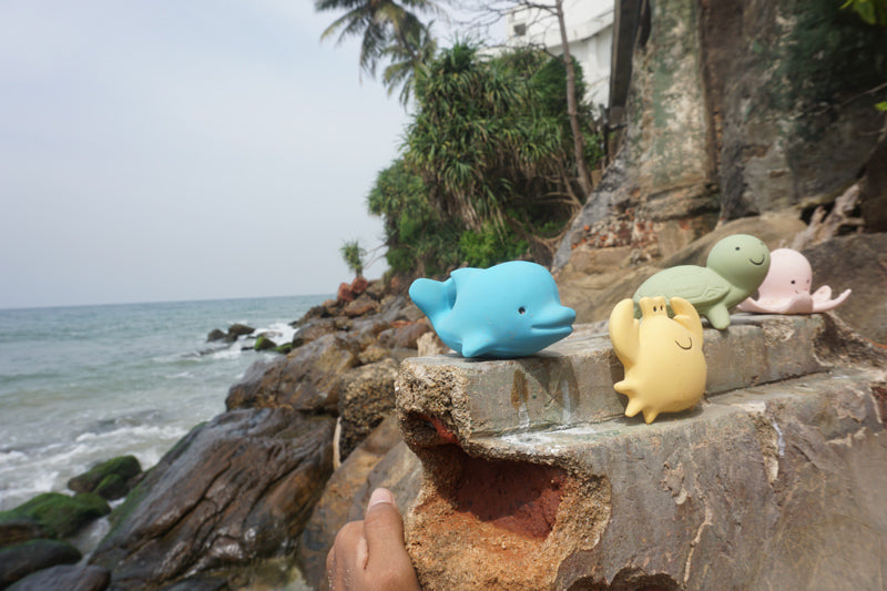 Tikiri Ocean Buddies Natural Rubber Toys