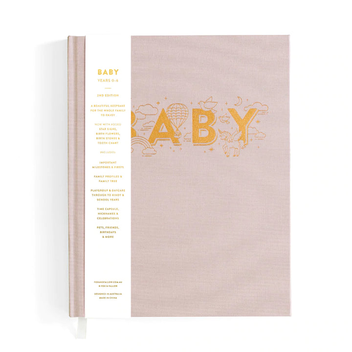 Baby Record Book - Natural