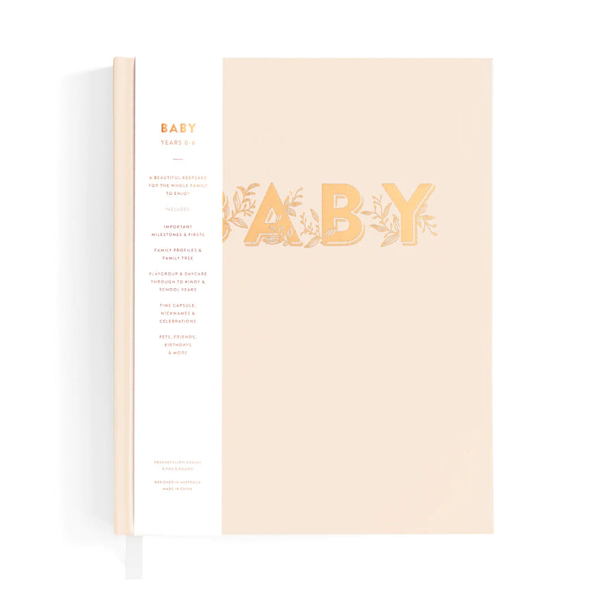 Baby Record Book - Buttermilk