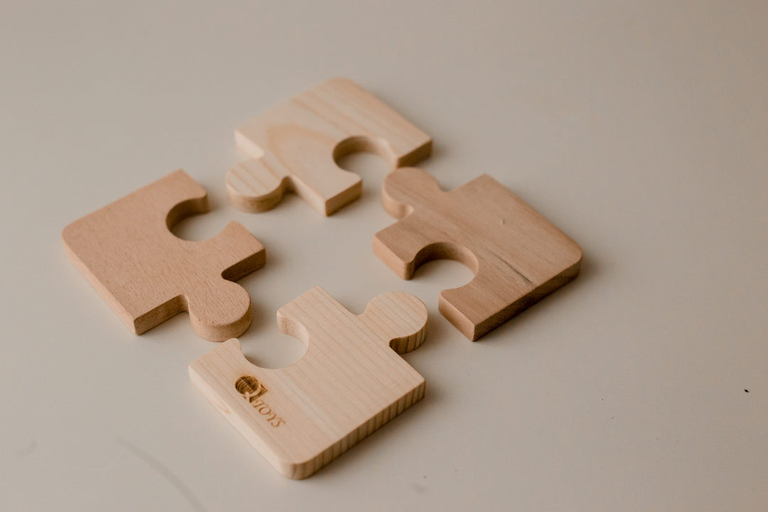 Natural Wooden Contrast Puzzle