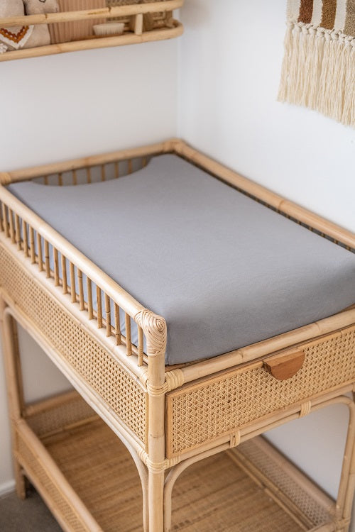 Kiin Organic Bamboo Cotton Change Pad & Bassinet Sheet - Cloud