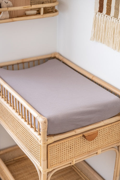 Kiin Organic Bamboo Cotton Change Pad & Bassinet Sheet - Lilac