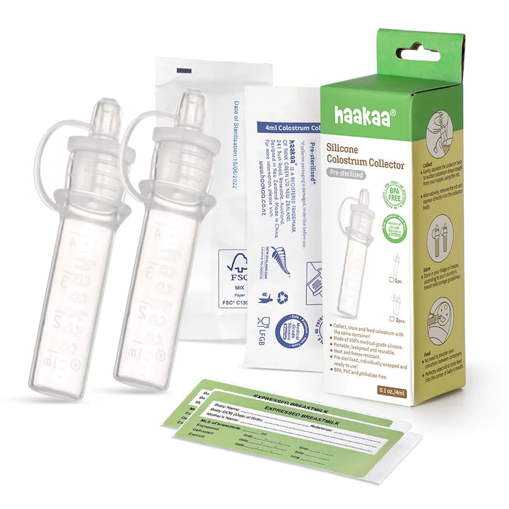 Haakaa Colostrum Collector Set - 4ml 2 Pack  (Pre-Sterilised)