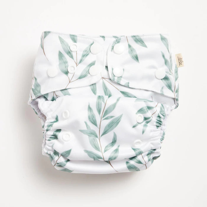 EcoNaps Modern Cloth Nappy | Olive Leaf