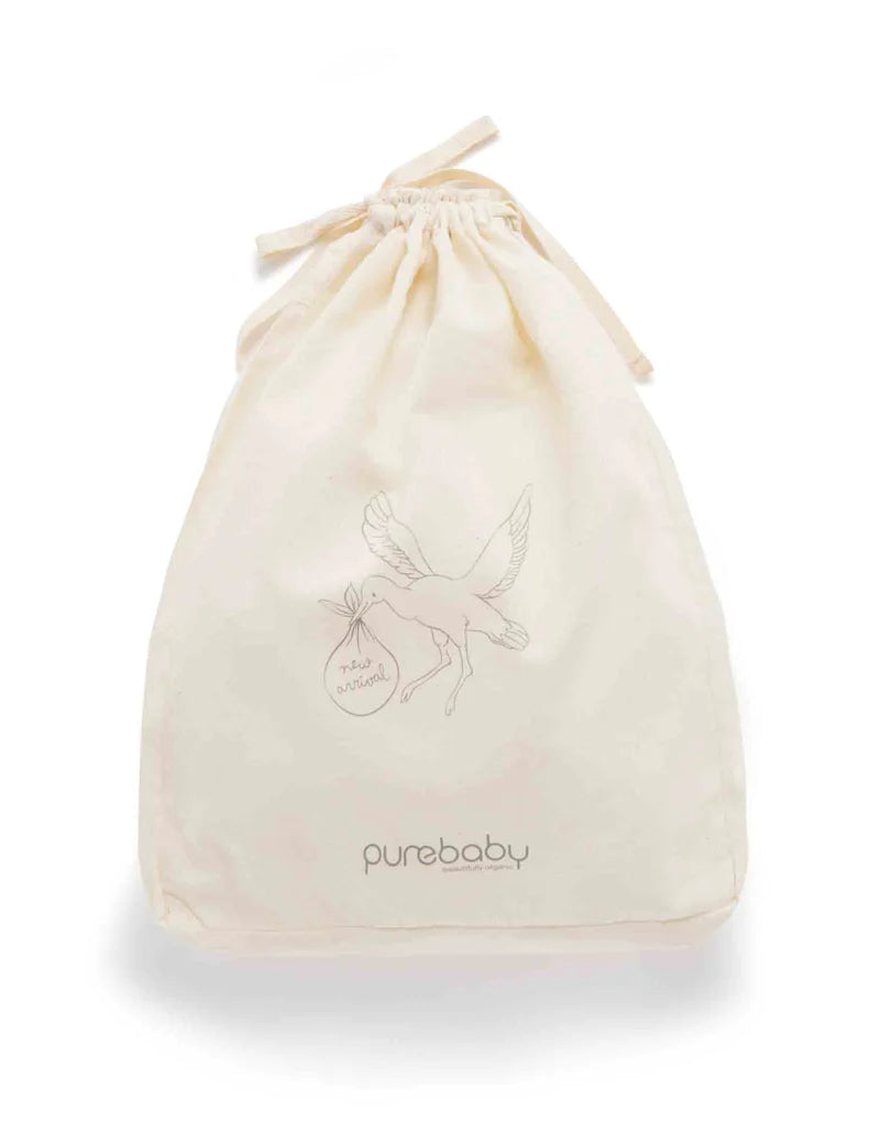 Purebaby Organic Essentials Hospital Bag Small - Bunny Yardage $150+ Value