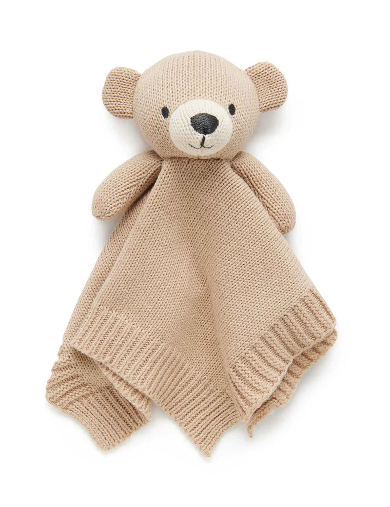 Purebaby Knitted Bear Comforter