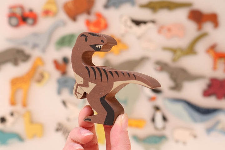 Wooden Dinosaur - Velociraptor