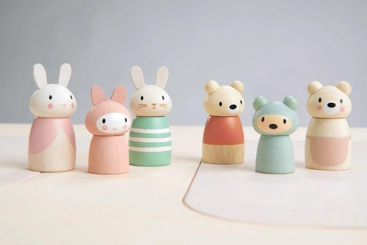 Wooden Bunny Tales Family