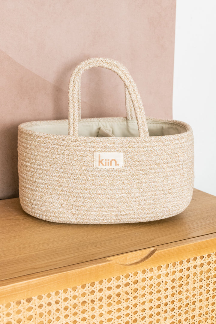 Kiin Cotton Rope Nappy Caddy Organiser