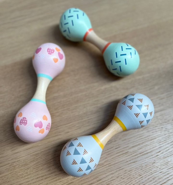 Wooden Double Ended Maracas