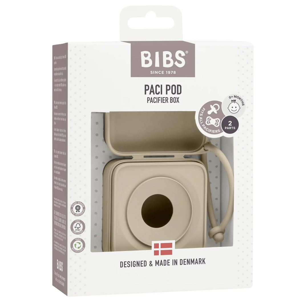 BIBS Paci Pod Pacifier Box - Vanilla