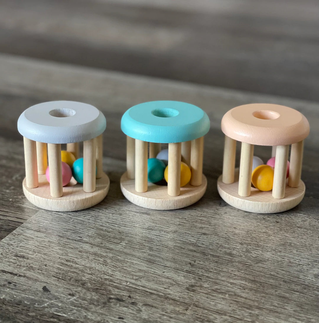 Two Tone Wooden Shaker Rattle