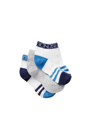 Bonds Baby Sportlet Socks 3 Pack