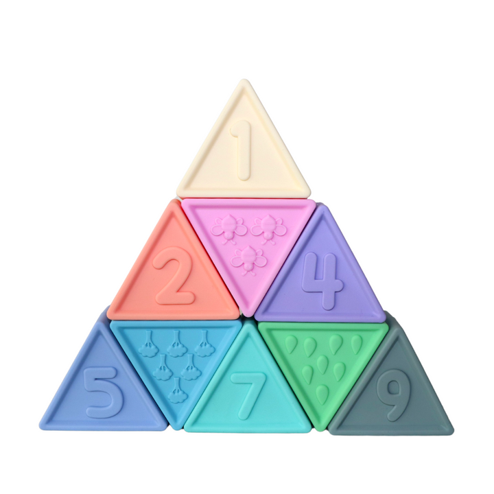 Jellystone TriBlox Sensory Play Blocks - Rainbow Pastel