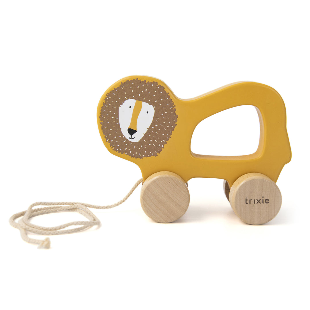 Trixie Wooden Pull Along Toy - Mr. Lion